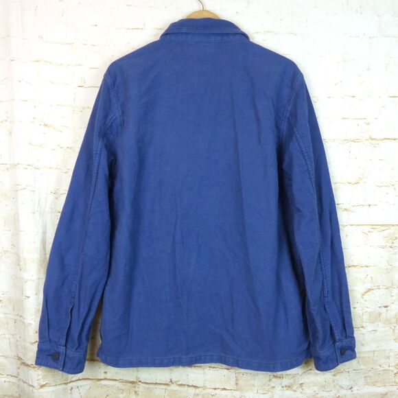 The Hundreds Chore Jacket Mens XL Blue Lens Work Utility Coat Cotton Twill Skate - Picture 2 of 13